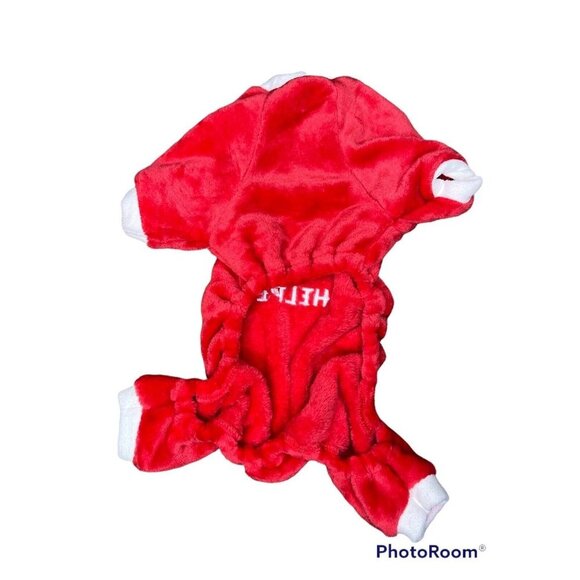 Dog Puppy Hoodie Santa's Little Helper Costume Simply Dog Size XS Small Dogs (11 - Picture 2 of 3